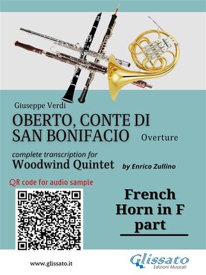 cover image of French Horn in F part of "Oberto" for Woodwind Quintet